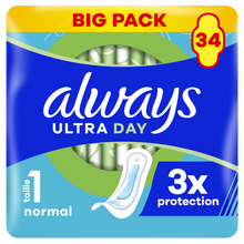 Serviettes hygiéniques ultra long taille 1 ALWAYS x34
