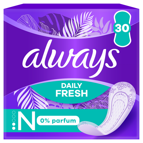Protège-slip fresh normal ALWAYS 0% de parfum x30