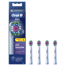 Brossettes pro 3d white pour brosse à dents ORAL-B x4recharges