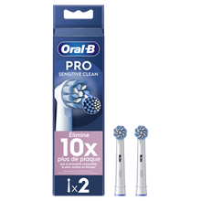 Brossettes pro sensitive clean pour brosse à dents ORAL-B 2unités