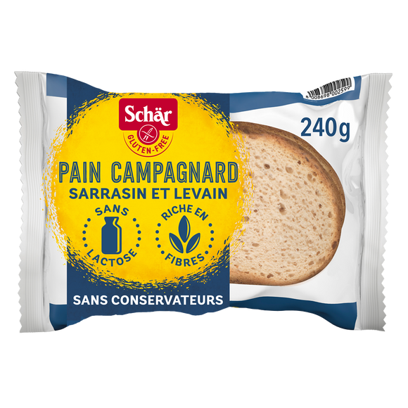 Pain campagnard sans gluten SCHÄR, 240g