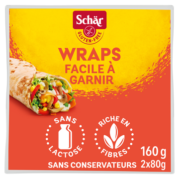 Wraps sans gluten SCHAR, 2x80g, 160g