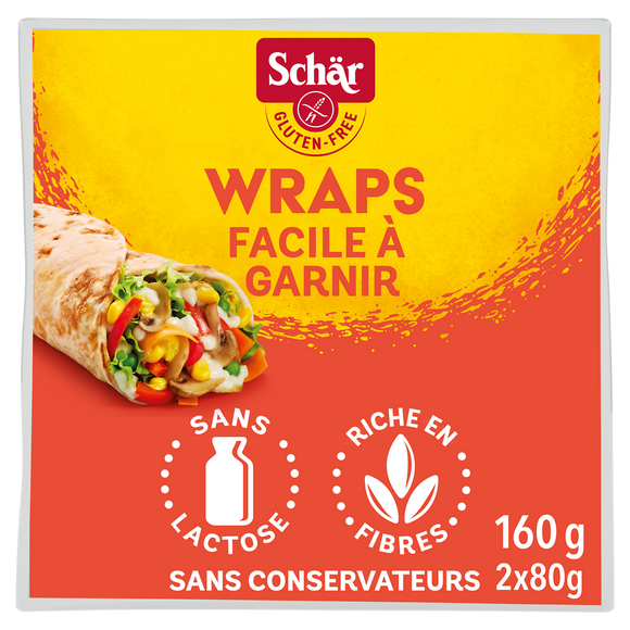 Wraps sans gluten SCHAR, 2x80g, 160g