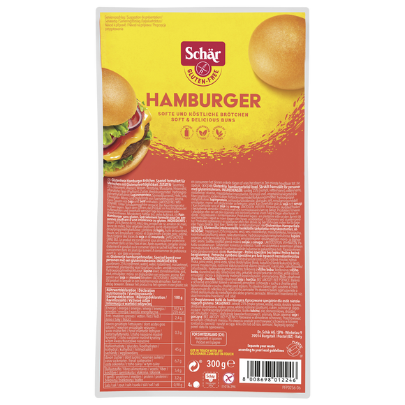 Hamburger sans gluten SCHAR, 300g