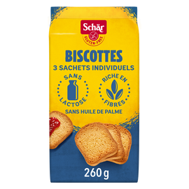 Biscottes Fette Biscottate sans gluten DR SCHAR, 260g