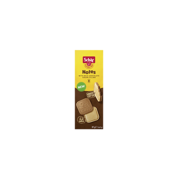 Biscuits sans gluten garnis chocolat au lait SCHAR, 81g