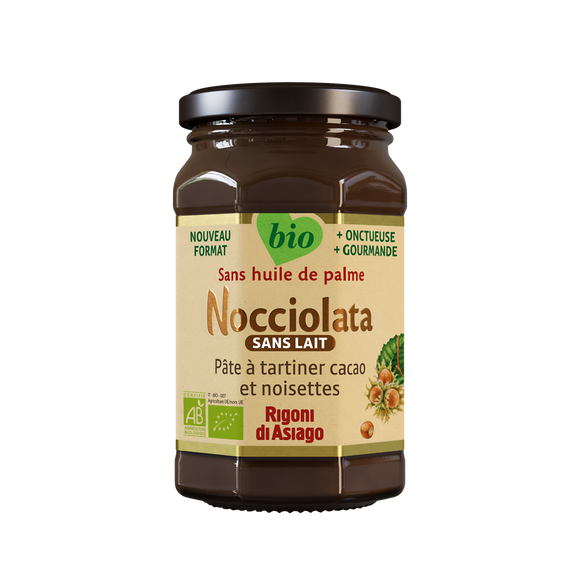 Pâte à tartiner bio sans lait NOCCIOLATA, 250g