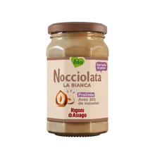 Pâte à tartiner aux noisettes bio NOCCIOLATA bianca, 250g