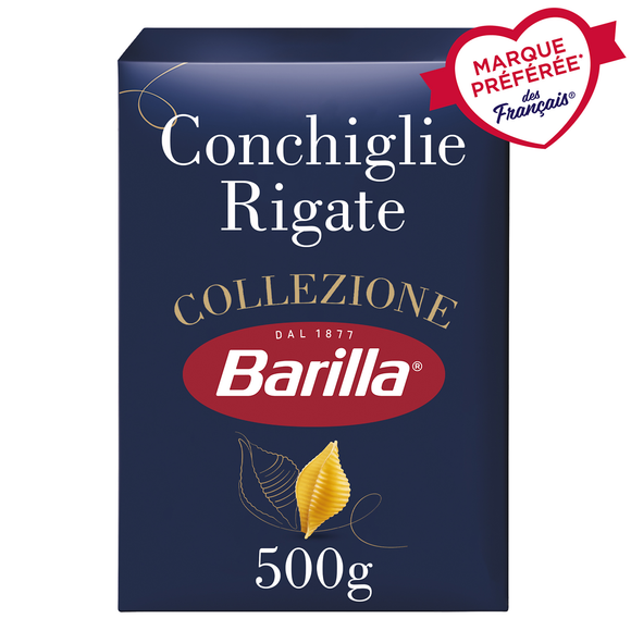 Pâtes conchiglie rigate collezione BARILLA - 500g
