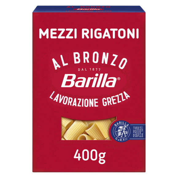 Pâtes Mezzi Rigatoni Al Bronzo BARILLA - 400g