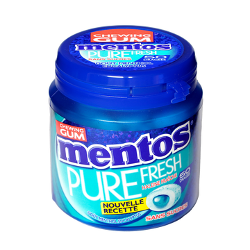 Chewing-gum MENTOS Pure Fresh Menthol Eucalyptus ss 50dg 100g