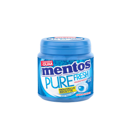 Chewing-gum Pure Fresh Mint s/sucres MENTOS, 50 dragées 100g