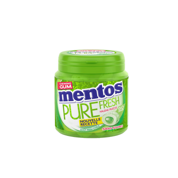 Chewing-gum Pure Fresh Citrus s/sucres MENTOS, 50 dragées 100g