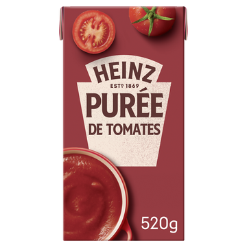 Purée de tomates HEINZ brique 520g