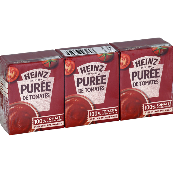 Purée de tomates HEINZ brique 3x212g
