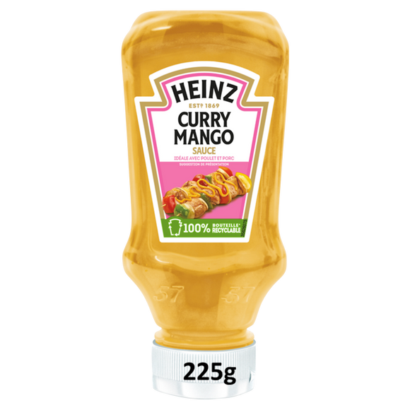 Sauce curry mango HEINZ flacon souple 225g