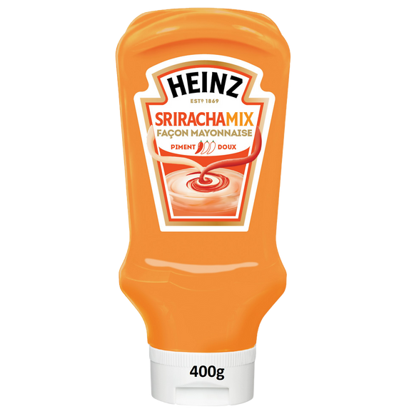 Sauce SrirachaMix façon Mayonnaise HEINZ Flacon Souple Top Down 400g