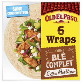 Wraps de blé complet x6 OLD EL PASO 350g