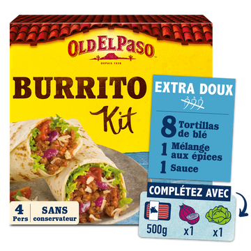 Kit burrito extra doux OLD EL PASO 491g