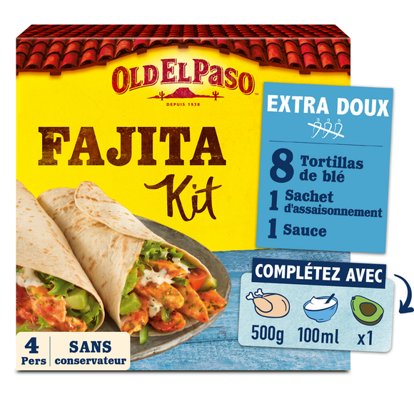 Kit fajitas extra doux OLD EL PASO 478g