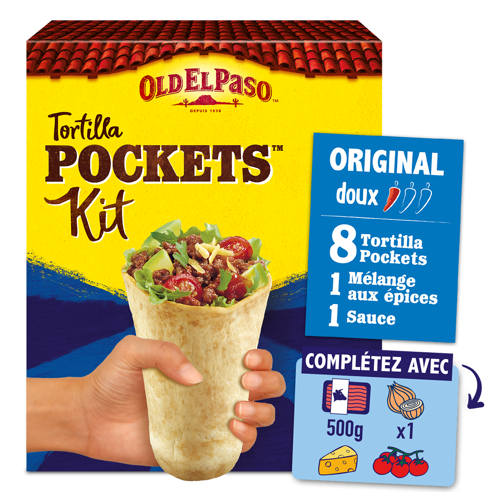 Kit tortilla pockets OLD EL PASO 375g