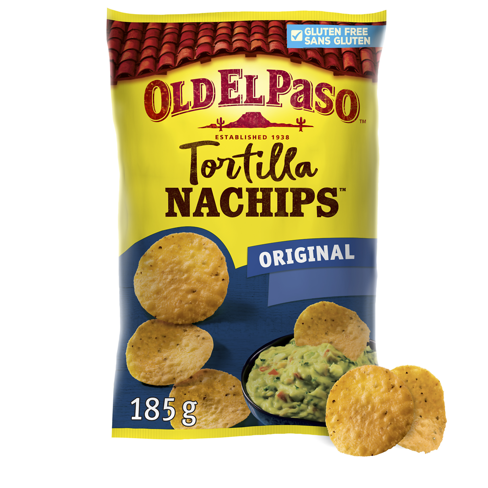 Chips tortilla nachips OLD EL PASO 185g