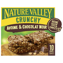 Barres céréales Crunchy avoine & chocolat NATURE VALLEY 5x42g