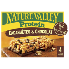 Barres céréales Protéine cacahuètes & chocolat NATURE VALLEY - 4x40g