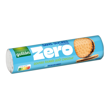 Goûters fourrés chocolat sans sucres ajoutés GULLON, 250g
