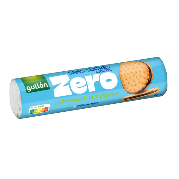 Goûters fourrés chocolat sans sucres ajoutés GULLON, 250g