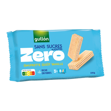 Gaufrettes vanilles sans sucres GULLON, 180g