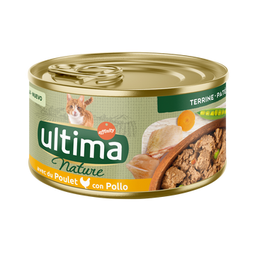 Sachets fraîcheur pour chat mono conserve repas Poulet ULTIMA NATURE -85g