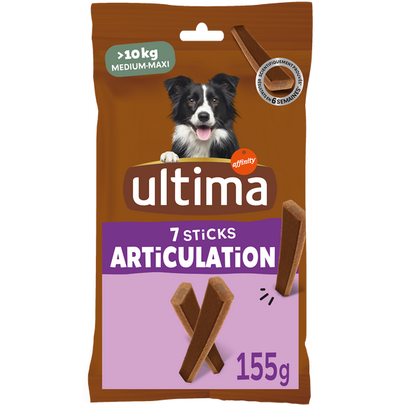 Sticks Articulations pour Chien Medium Maxi ULTIMA x7 155g