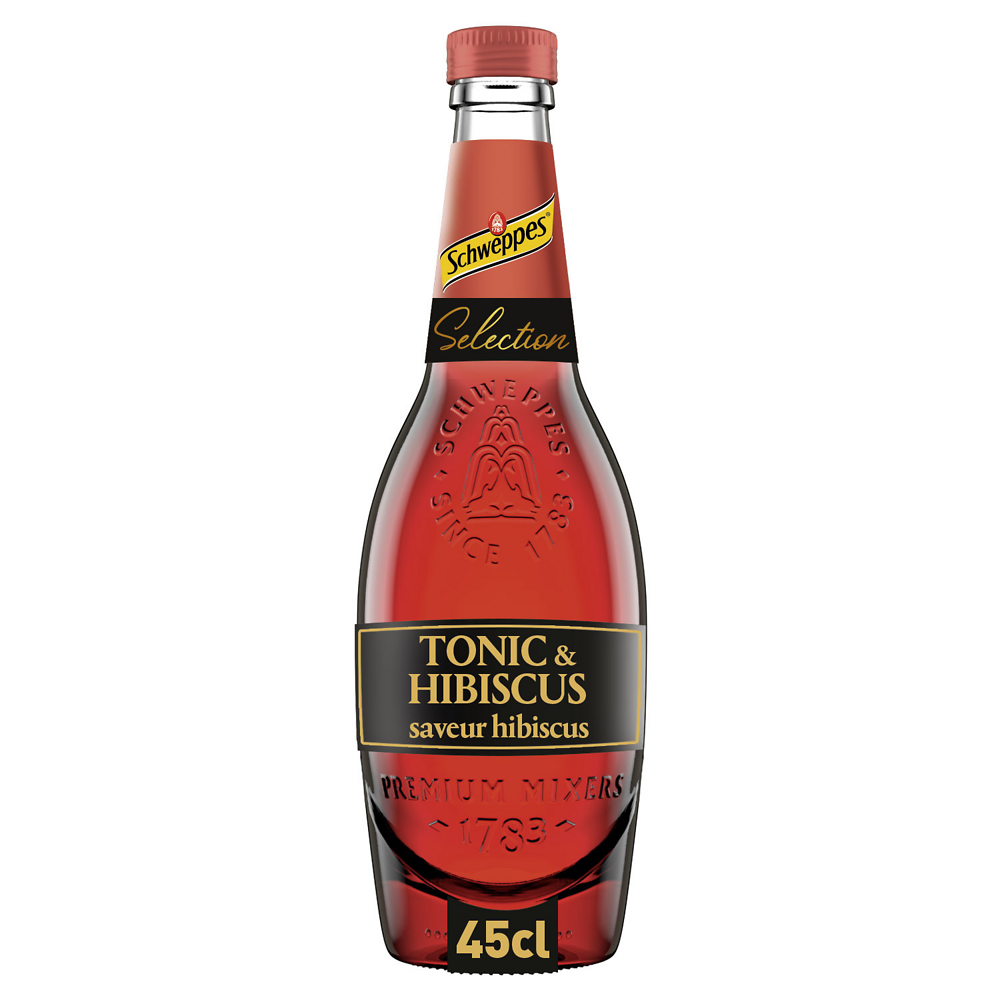 Soda Tonic Hibiscus SCHWEPPES SELECTION - la bouteille de 45cl
