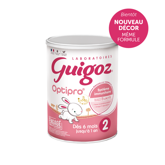 GUIGOZ OPTIPRO - Lait infantile en poudre 2ème âge, de 6 à 12 mois - 830g