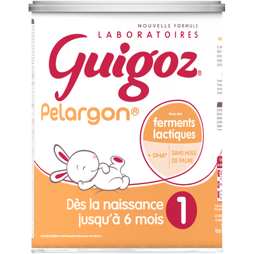 Lait infantile en poudre 1er âge 0-6M GUIGOZ PELARGON - Boîte 780g