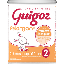 Lait infantile en poudre 2ème âge 6-12M GUIGOZ PELARGON - Boîte 780g