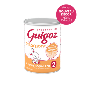 GUIGOZ PELARGON - Lait infantile en poudre 2ème âge, de 6 à 12 mois -780g
