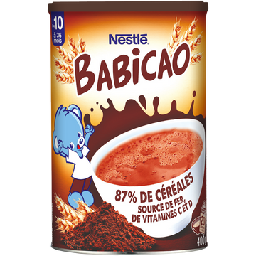 NESTLE BABICAO - Céréales BABICAO Cacao, dès 12 mois - 400g