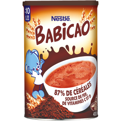 NESTLE BABICAO - Céréales BABICAO Cacao, dès 12 mois - 400g