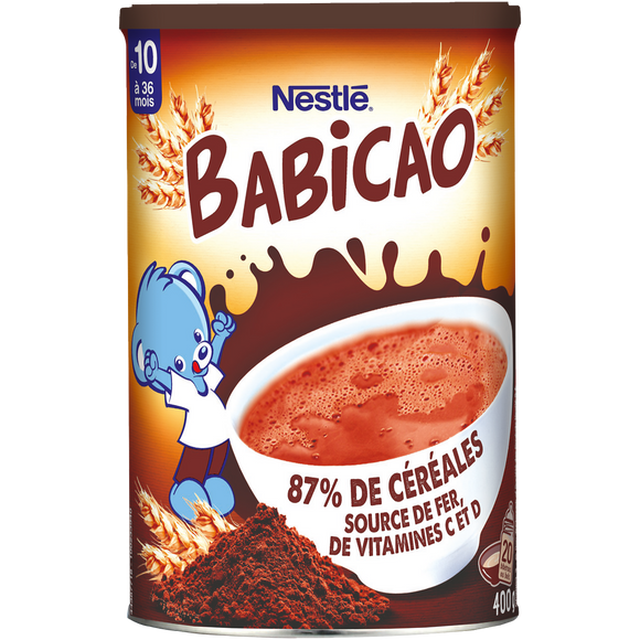 NESTLE BABICAO - Céréales BABICAO Cacao, dès 12 mois - 400g