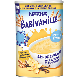Céréales BABIVANILLE Vanille 10M+ NESTLE - 400g