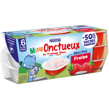 NESTLE P'TITS ONCTUEUX - P'tit onctueux fraise, de 6 à 12 mois - 6x50g
