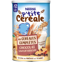 NESTLE P'TITE CEREALE - Céréales complètes chocolat biscuit, dès 12 mois - 415g