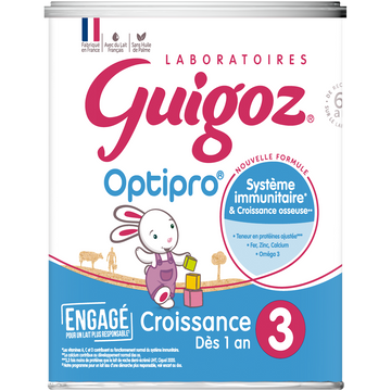 Lait croissance en poudre dès 12M GUIGOZ OPTIPRO - Boîte 830g