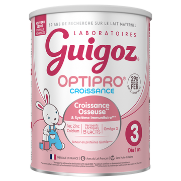 GUIGOZ OPTIPRO - Lait infantile de croissance en poudre, dès 12 mois -830g