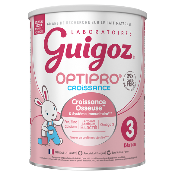 GUIGOZ OPTIPRO - Lait infantile de croissance en poudre, dès 12 mois -830g