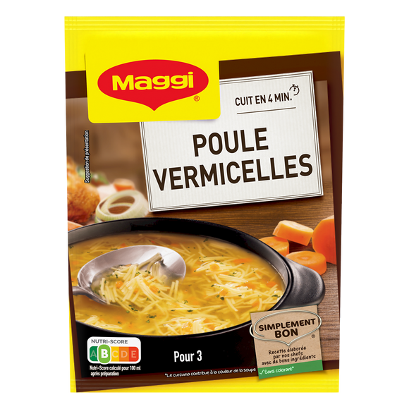 Soupe poule aux vermicelles MAGGI, 1 litre