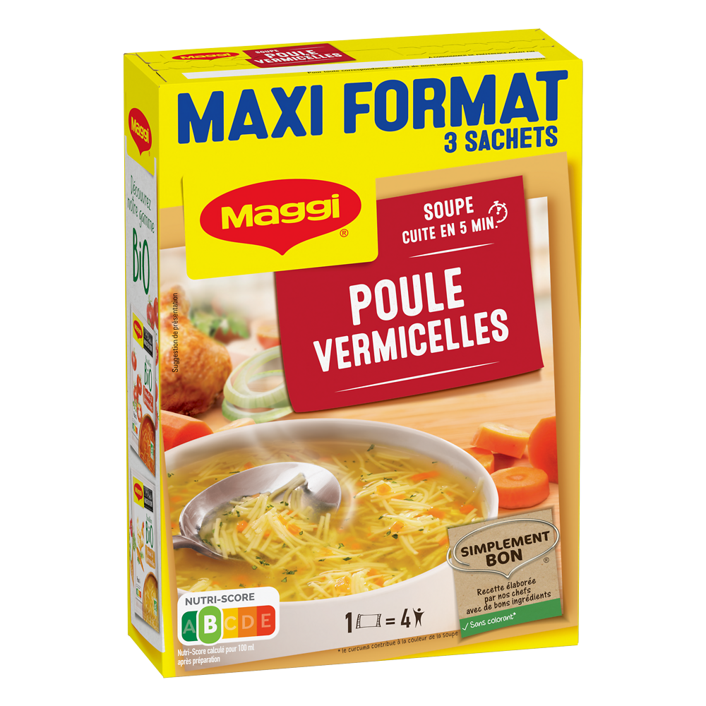 Soupe Poule aux vermicelles Maggi - 3 x 59g