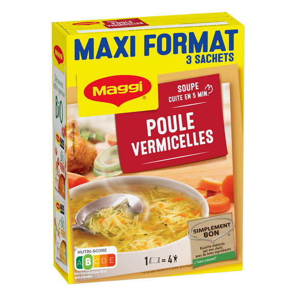 Soupe Poule aux vermicelles Maggi - 3 x 59g